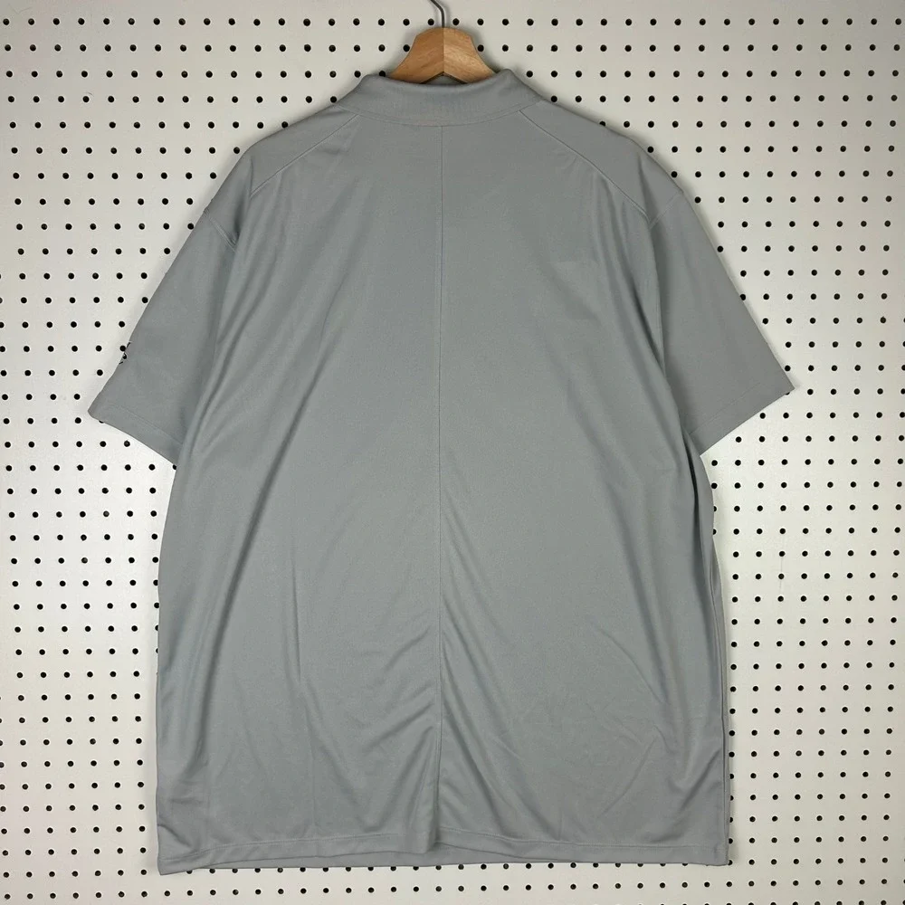 Nike 1‎ Cent Memphis Tigers Penny Hardaway Dri-Fit Polo XXL Shirt Gray PE Swoosh
